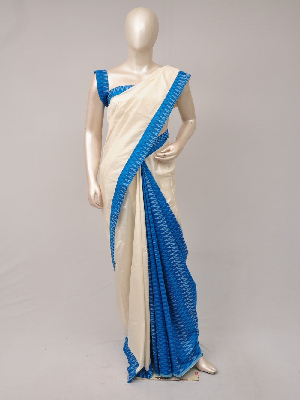 Pochampally Silk Designer Partly-Pallu Saree   [D80917063]