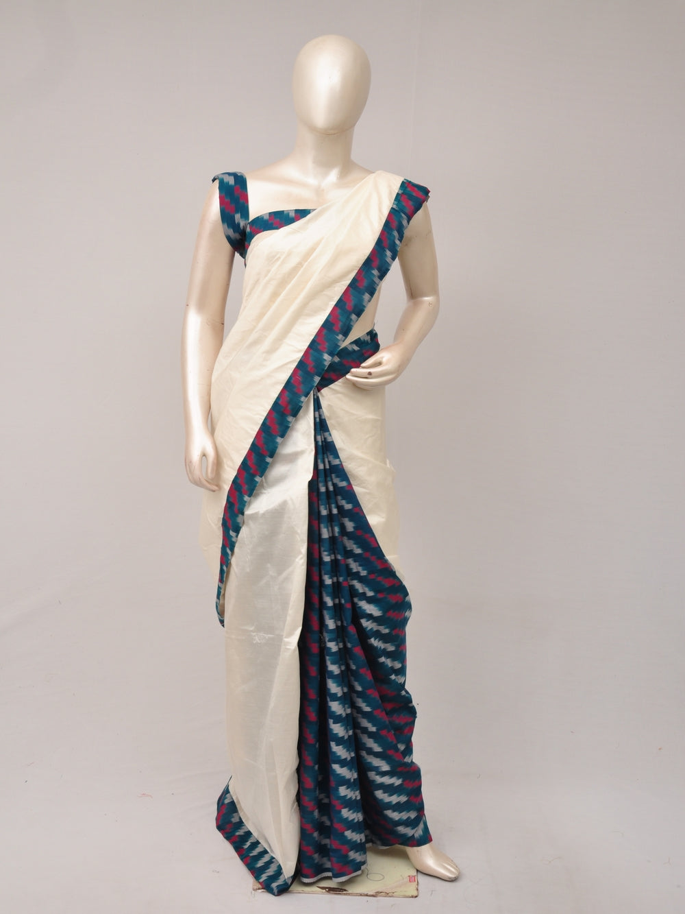 Pochampally Silk Designer Partly-Pallu Saree   [D80917068]