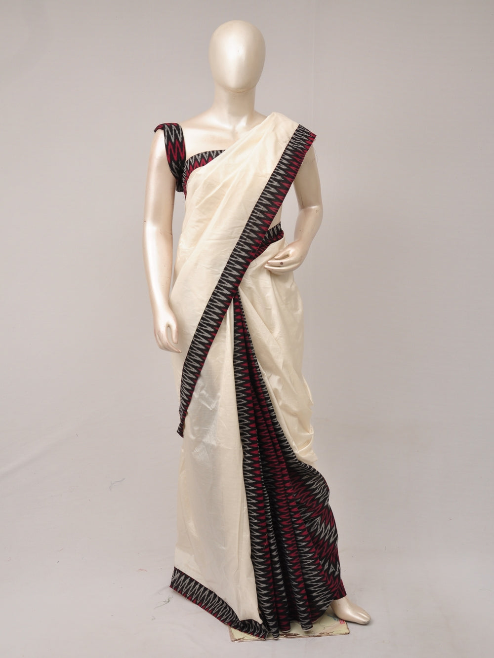 Pochampally Silk Designer Partly-Pallu Saree   [D80917069]