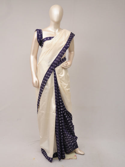 Pochampally Silk Designer Partly-Pallu Saree   [D80917071]