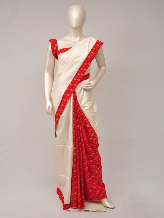 Pochampally Silk Designer Partly-Pallu Saree  [D80919002]
