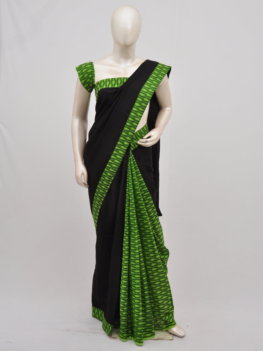 Pochampally Silk Designer Partly-Pallu Saree [D90326028]