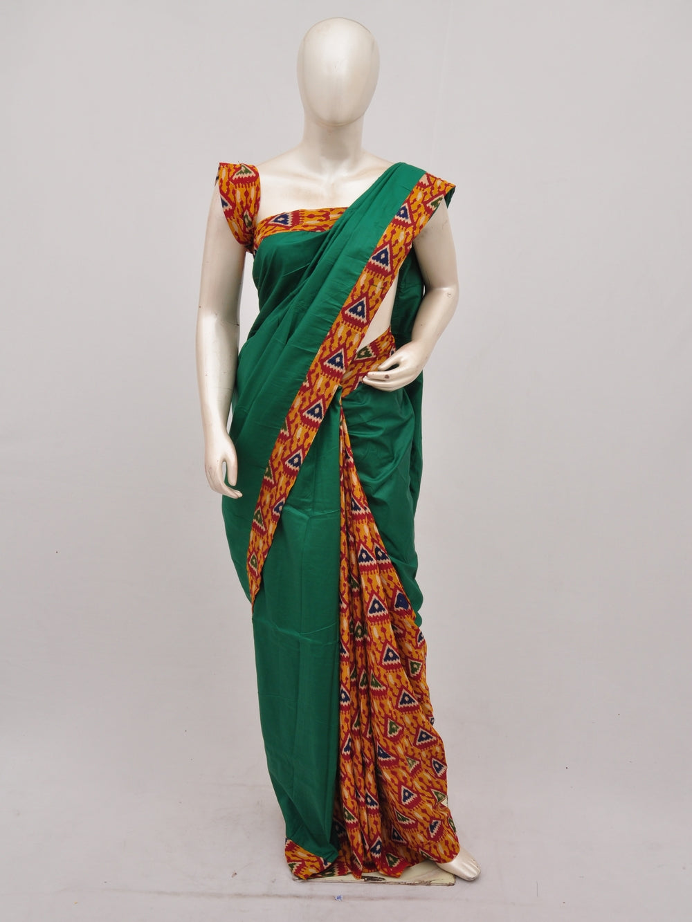 Pochampally Silk Designer Partly-Pallu Saree    [D90424020]