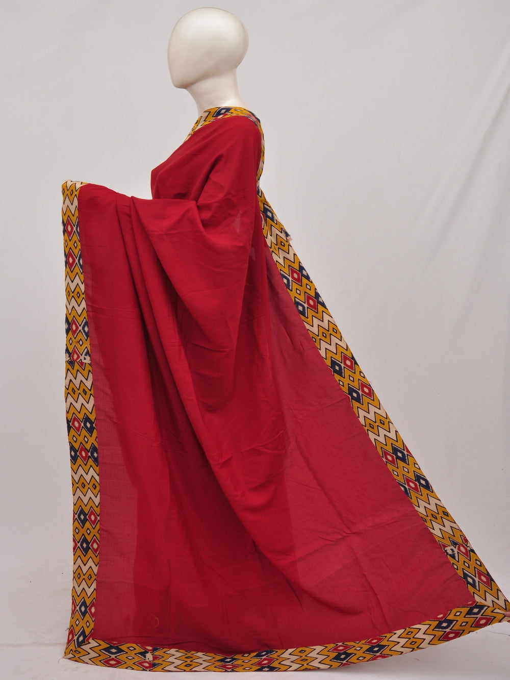Pochampally Silk Designer Partly-Pallu Saree    [D90424022]
