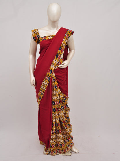 Pochampally Silk Designer Partly-Pallu Saree    [D90424022]
