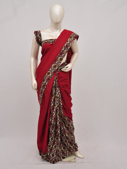 Pochampally Silk Designer Partly-Pallu Saree    [D90424023]