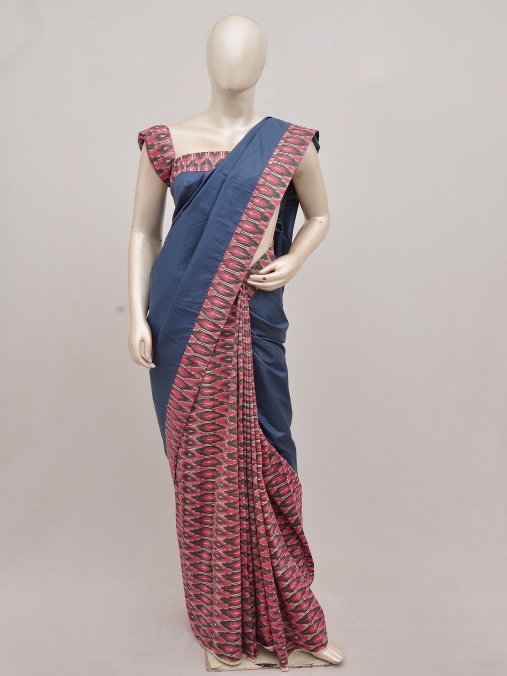 Pochampally Silk Designer Partly-Pallu Saree  D[90828002] - DressesForWomen.IN