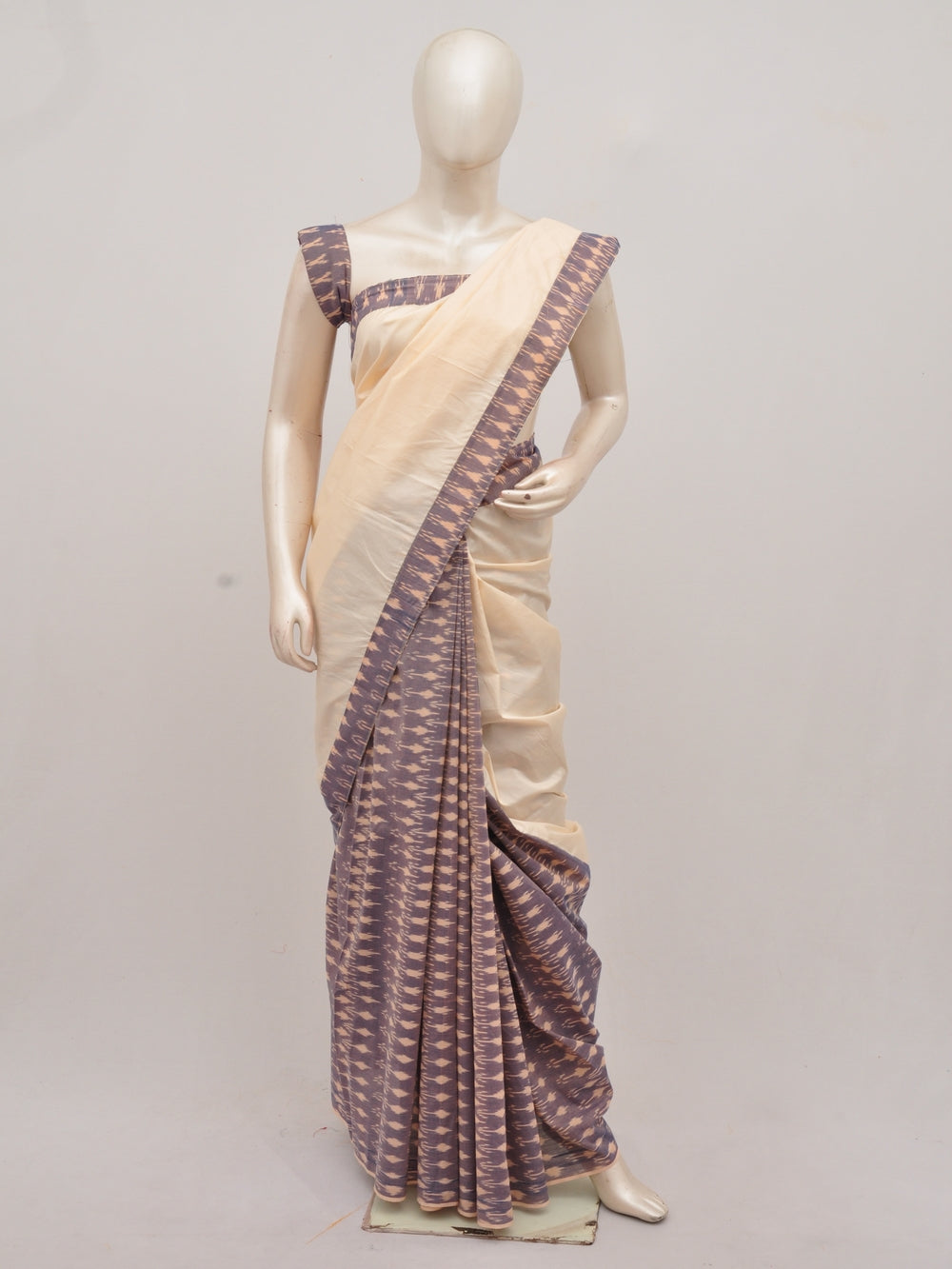 Pochampally Silk Designer Partly-Pallu Saree  D[90828004]