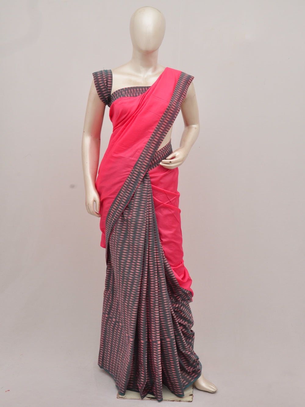 Pochampally Silk Designer Partly-Pallu Saree  D[90830012]
