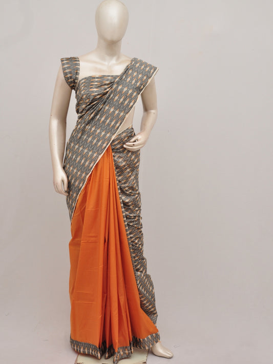 Pochampally Silk Designer Partly-Pallu Saree D[90830015]