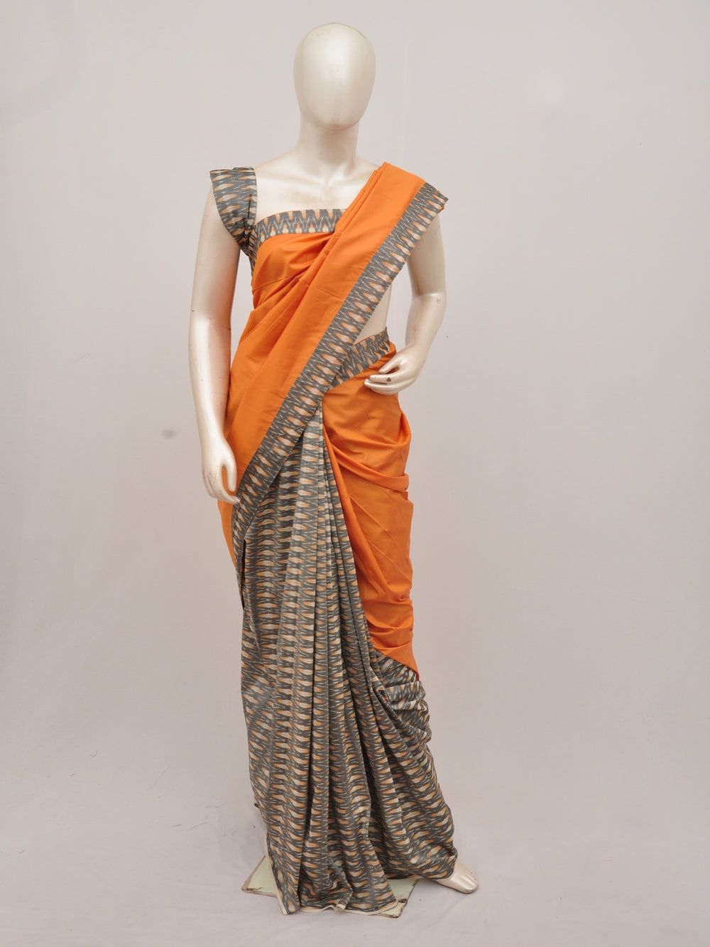 Pochampally Silk Designer Partly-Pallu Saree D[90830016]