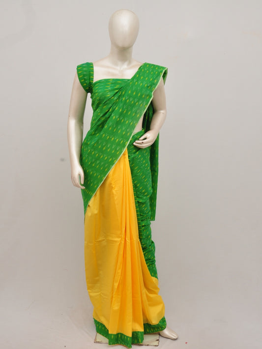 Pochampally Silk Designer Partly-Pallu Saree D[90830018]