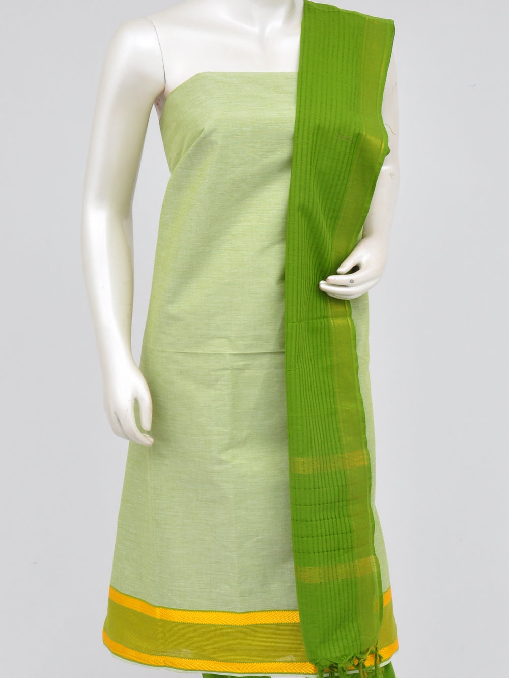 Zari border dress material [D60914001]