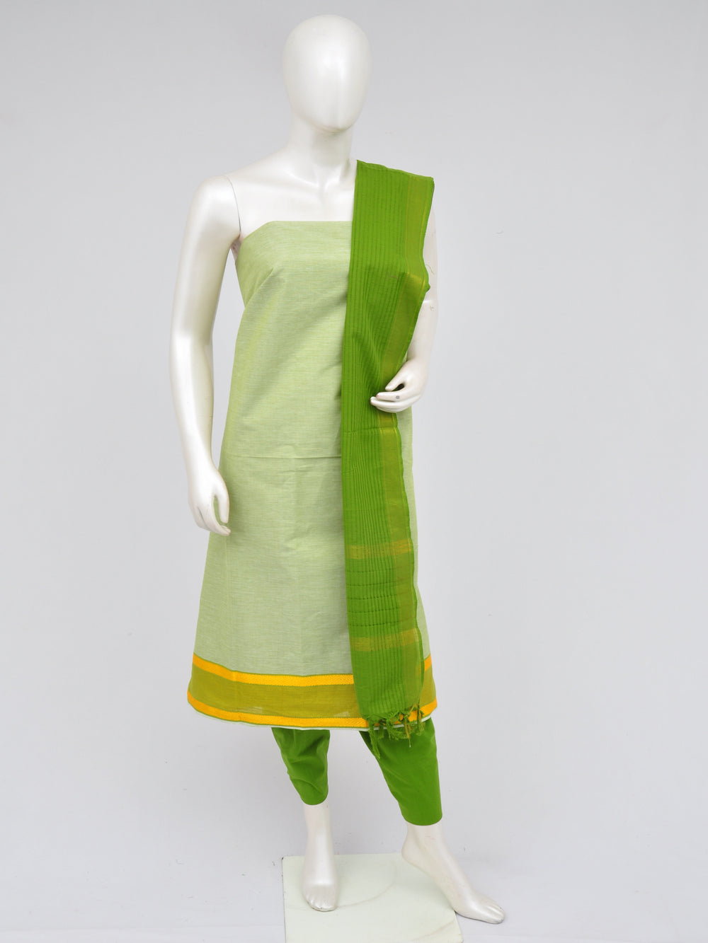 Zari border dress material [D60914001]