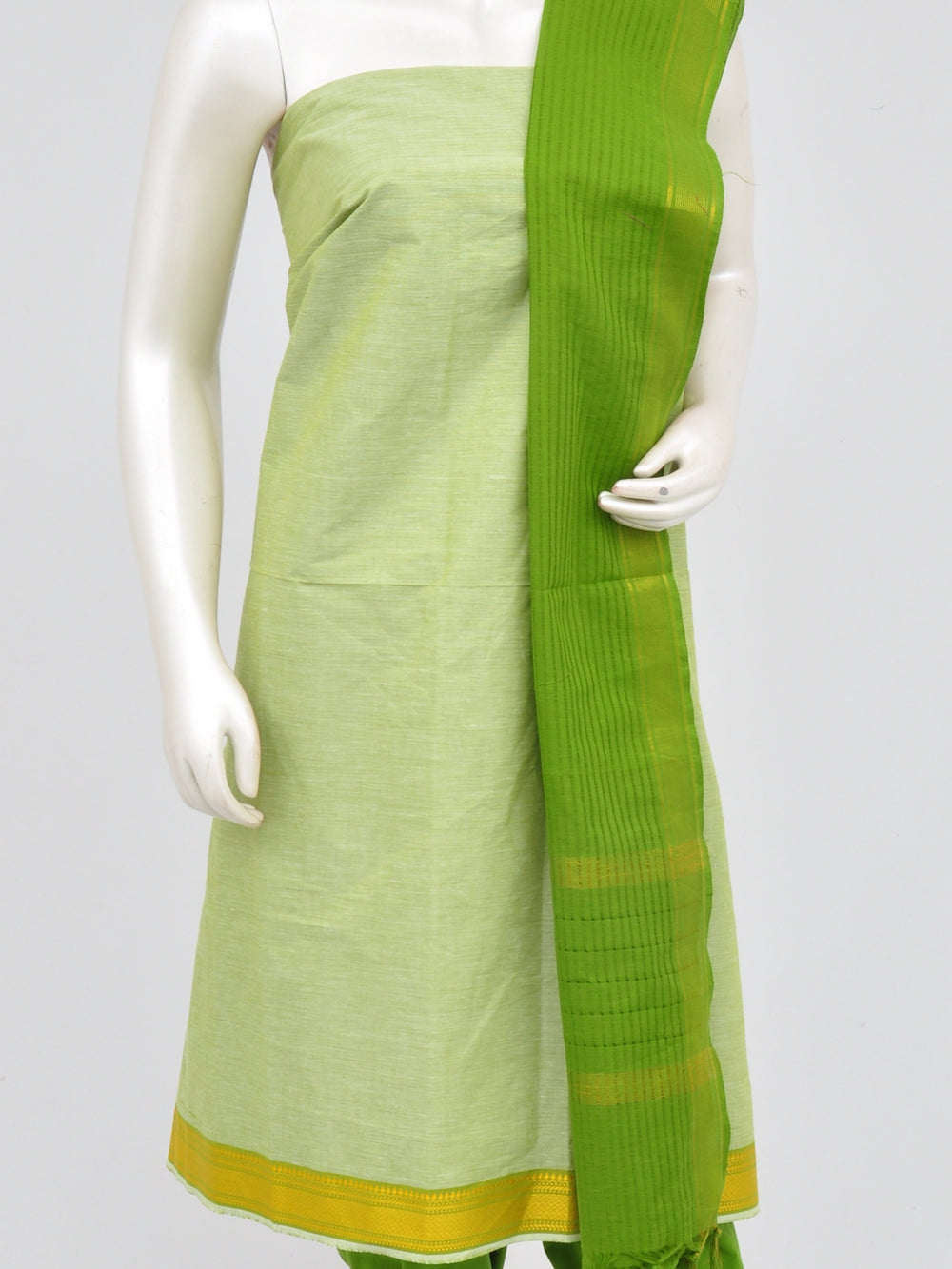 Zari border dress material [D60914002] - DressesForWomen.IN
