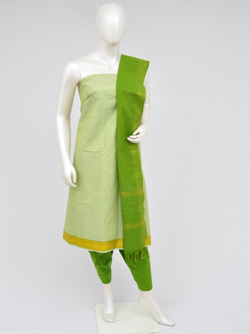 Zari border dress material [D60914002] - DressesForWomen.IN