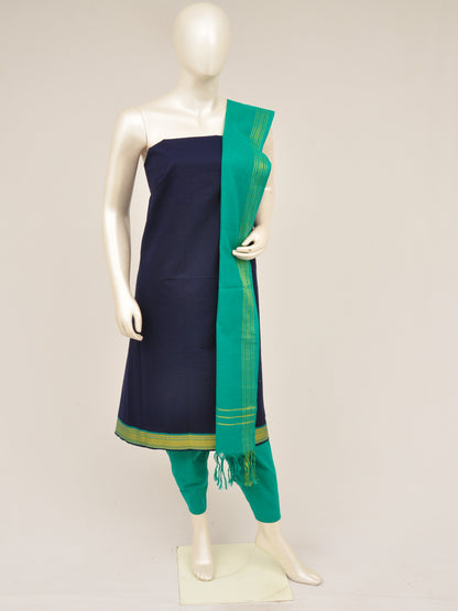 Zari border dress material [D60914005] - DressesForWomen.IN