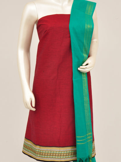 Zari border dress material [D60914007] - DressesForWomen.IN