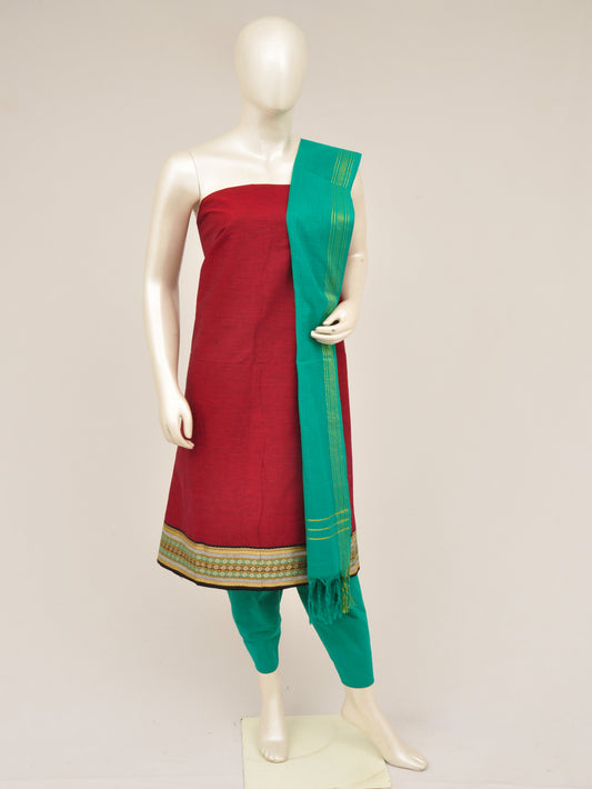Zari border dress material [D60914007] - DressesForWomen.IN
