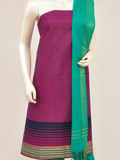 Zari border dress material [D60914008]