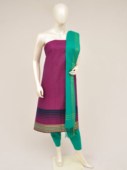 Zari border dress material [D60914008]