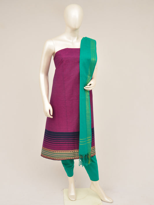 Zari border dress material [D60914008]