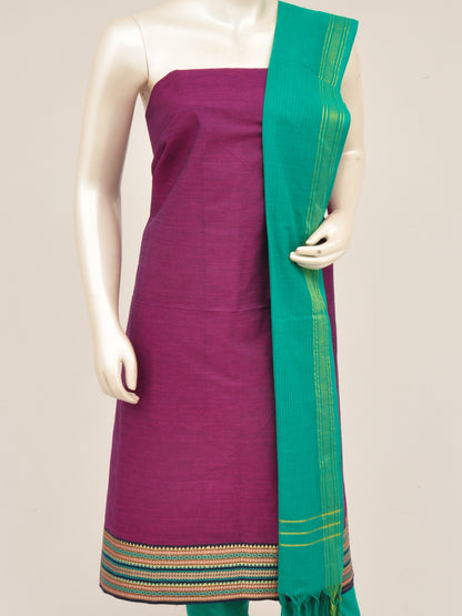 Zari border dress material [D60914009] - DressesForWomen.IN