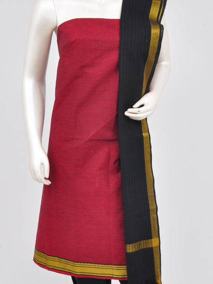 Zari border dress material [D60914012]