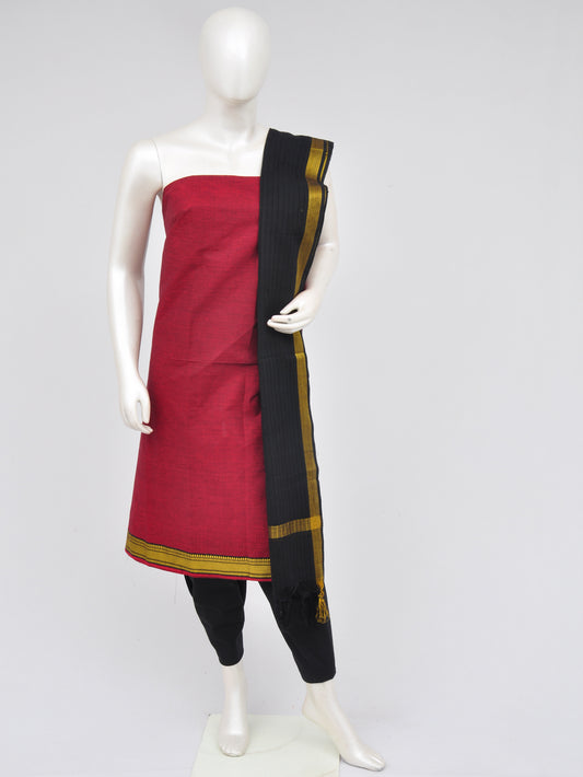 Zari border dress material [D60914012]