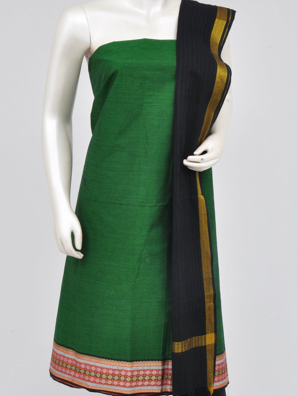 Zari border dress material [D60914013]