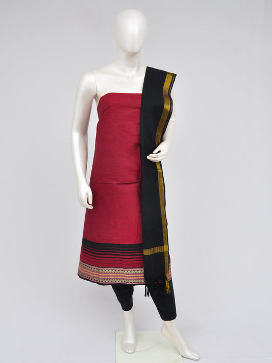 Zari border dress material [D60914015]