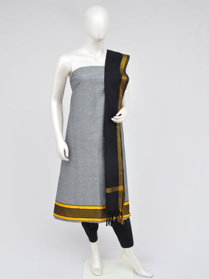 Zari border dress material [D60914018]