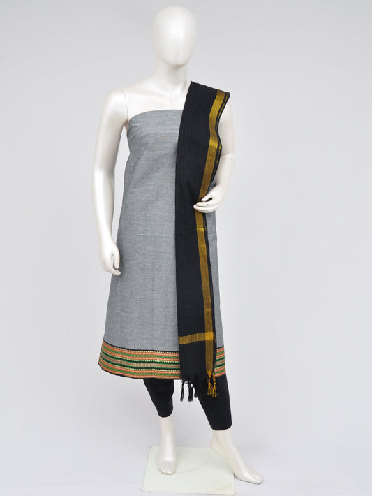 Zari border dress material [D60914019]