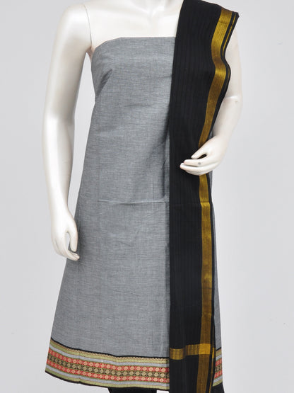 Zari border dress material [D60914020]