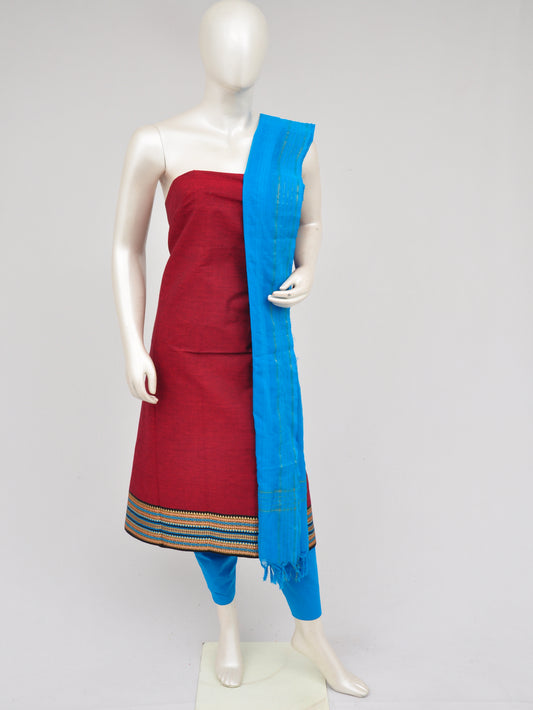 Zari border dress material [D60914030]