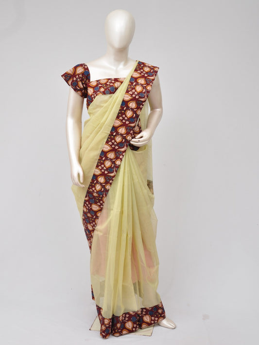 Supernet Kalamkari Patch Designer Saree [D70923001]