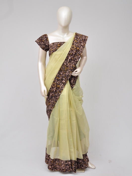 Supernet Kalamkari Patch Designer Saree [D70923004]