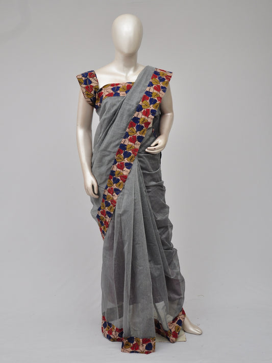 Supernet Kalamkari Patch Designer Saree [D71015003]